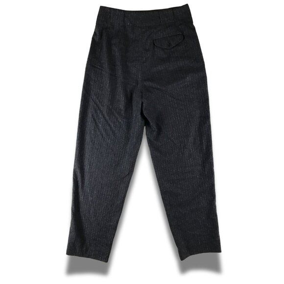 CLOSED Charcoal Stripe MAWSON Wool Blend High Waist Trousers Size 28 - Picture 4 of 10